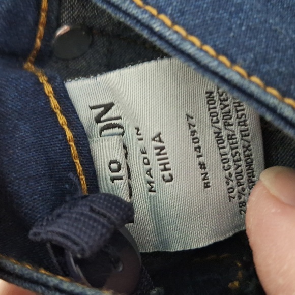 Hudson Girls Kids Skinny Back Flap Pocket Girls Sz 10 Jeans NWT - Picture 5 of 8